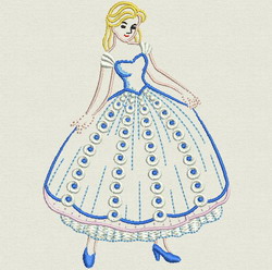 Dancing Belle 05 machine embroidery designs