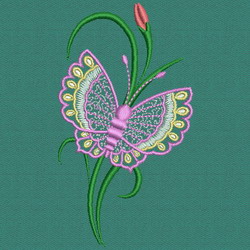 Spring Butterfly 04 machine embroidery designs