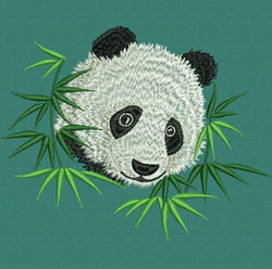 Panda Bear Face machine embroidery designs