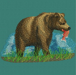 Bear machine embroidery designs
