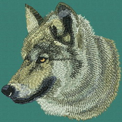 wolf Face machine embroidery designs
