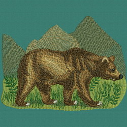 Bear machine embroidery designs