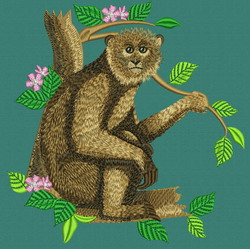 Monkey On the Tree 3 machine embroidery designs