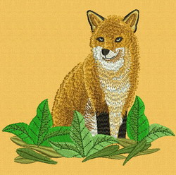 Fox machine embroidery designs