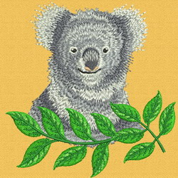 Koala Face machine embroidery designs