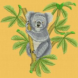 Koala 02 machine embroidery designs