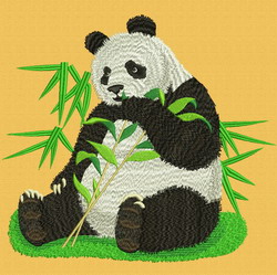 Panda and Bamboo 01 machine embroidery designs
