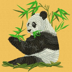 Panda and Bamboo 02 machine embroidery designs