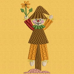 Autumn Scarecrows II 04 machine embroidery designs
