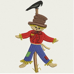 Scarecrow Crow machine embroidery designs