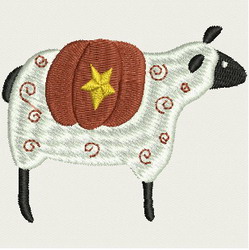 Pumpkin Sheep machine embroidery designs