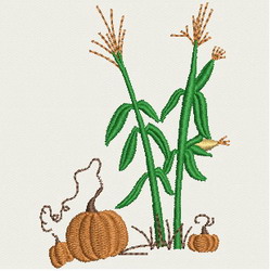 Cornand Pumpkins machine embroidery designs