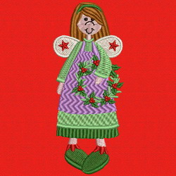 Christmas Angels 01 machine embroidery designs