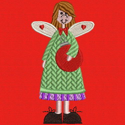 Christmas Angels 02 machine embroidery designs