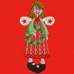 Christmas Angels 08 machine embroidery designs