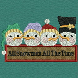 Country Snowman 02 machine embroidery designs