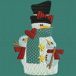 Country Snowman 13 machine embroidery designs