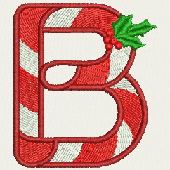 Christmas Alphabet-B machine embroidery designs