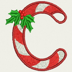 Christmas Alphabet-C machine embroidery designs