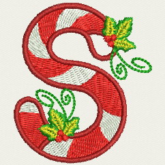 Christmas Alphabet-S machine embroidery designs