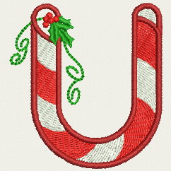Christmas Alphabet-U machine embroidery designs