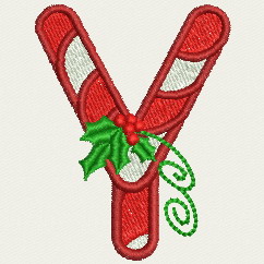 Christmas Alphabet-Y machine embroidery designs