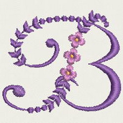 Artistic Alphabet A machine embroidery designs