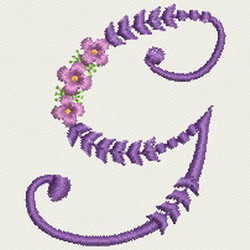 Artistic Alphabet A machine embroidery designs