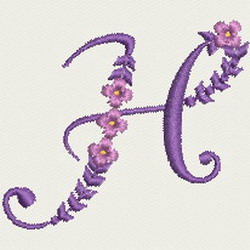 Artistic Alphabet A machine embroidery designs