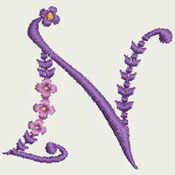 Artistic Alphabet A machine embroidery designs