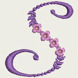 Artistic Alphabet A machine embroidery designs