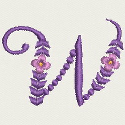 Artistic Alphabet A machine embroidery designs