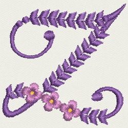 Artistic Alphabet A machine embroidery designs