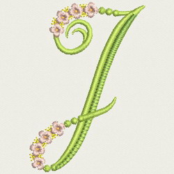 Flower Alphabet-J