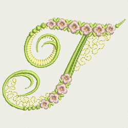 Flower Alphabet-T