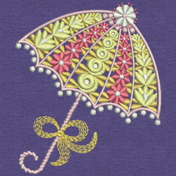 Fancy Umbrella 01 machine embroidery designs