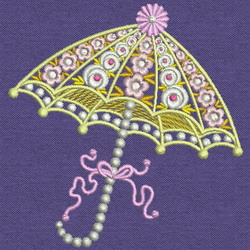 Fancy Umbrella 04 machine embroidery designs