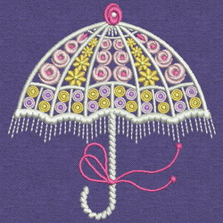 Fancy Umbrella 09 machine embroidery designs