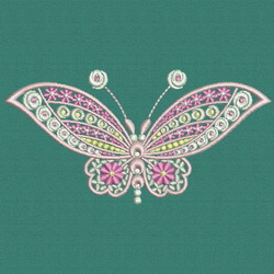 Fancy Butterfly 04 machine embroidery designs