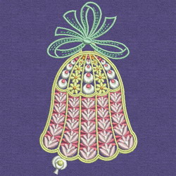 Fancy Christmas Ornament 02 machine embroidery designs