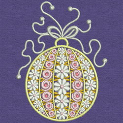 Fancy Christmas Ornament 03 machine embroidery designs
