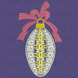 Fancy Christmas Ornament 05 machine embroidery designs