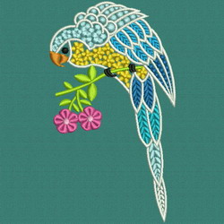 Fancy Parrot 01 machine embroidery designs
