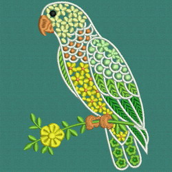 Fancy Parrot 03 machine embroidery designs