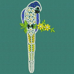 Fancy Parrot 04 machine embroidery designs