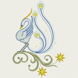 Crystal Bird 01 machine embroidery designs