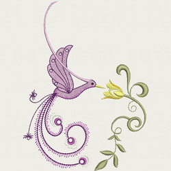 Crystal Bird 04 machine embroidery designs