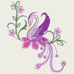 Crystal Bird 07 machine embroidery designs