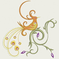 Crystal Bird 08 machine embroidery designs