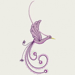 Crystal Bird 14 machine embroidery designs